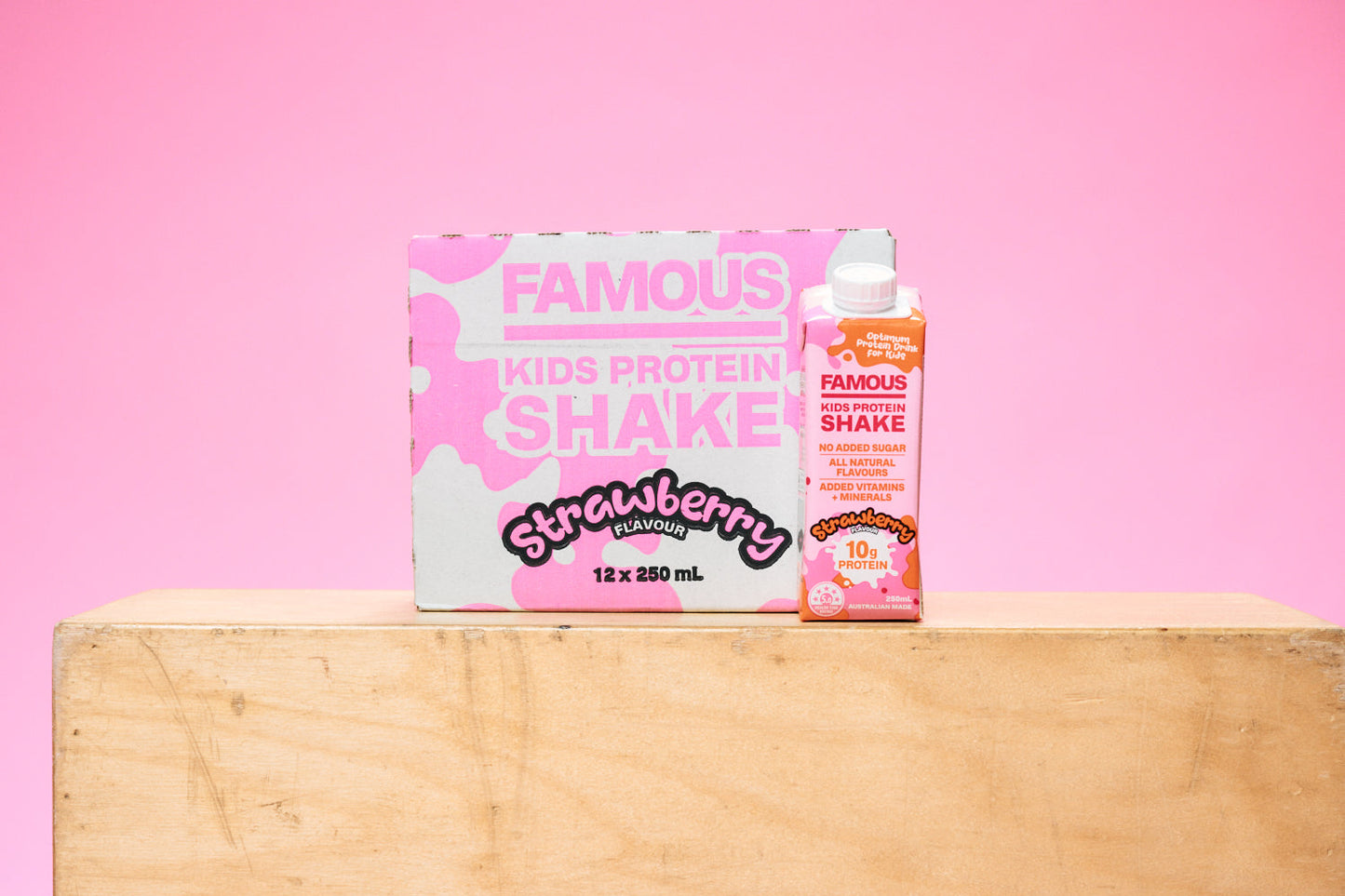 Kid's Strawberry Protein Shake - 12 x 250ml Packs