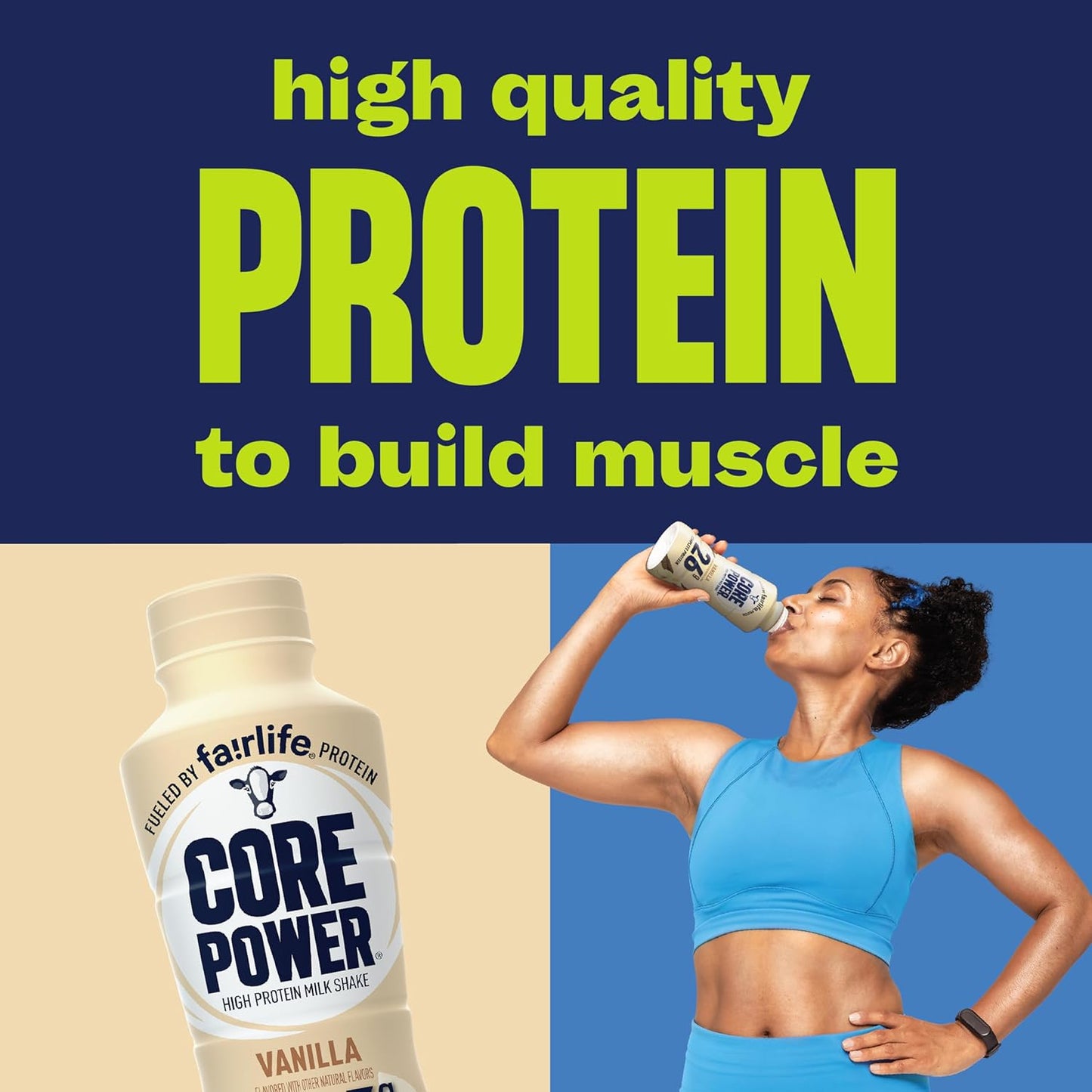Protein Shake .26g Bottle. 14oz. 12 Pack