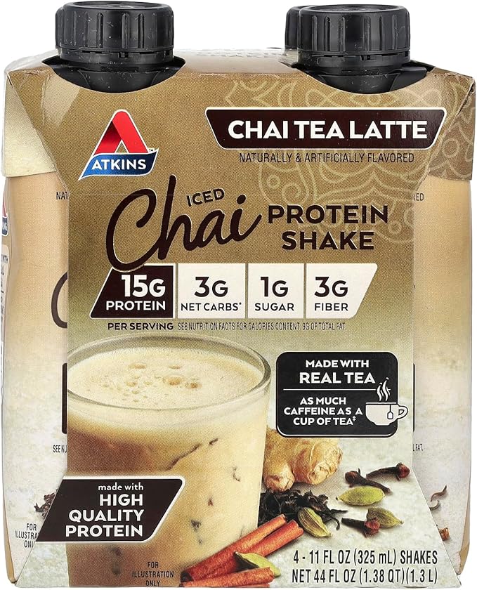 Protein Shake, 30g Protein, 7g Fiber, 1g Net Carb, 1g Sugar, Keto Friendly, Low Carb, High Protein Drink, 12 Count