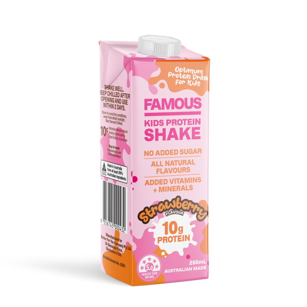 Kid's Strawberry Protein Shake - 12 x 250ml Packs